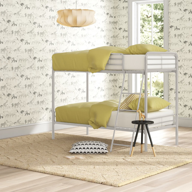 Mack & Milo™ Inko Twin over Twin Metal Standard Bunk Bed by Mack & Milo™ & Reviews Wayfair